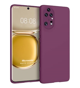 Microsonic Matte Silicone Huawei P50 Pro Kılıf Mor