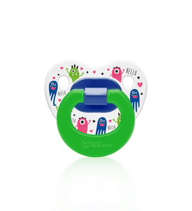 Wee Baby Desenli Damaklı Emzik No:1 0-6 ay Yeşil