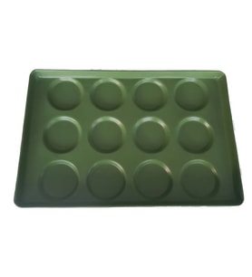 Erginoks Hamburger Ekmek Tavası - 40x60 cm - yapışmaz kaplamalı - kalıp 2 (80 g) - 12 göz
