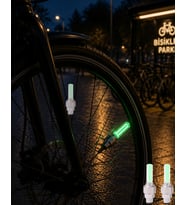 LED Sibop Lambası Bisiklet Motor Araba Jant Işığı 2li Set