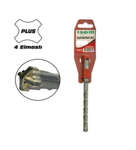 Mey İthalat® Todrill TD50557 6X260 Sds Plus 4 Elmaslı Matkap Ucu