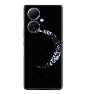 Vivo V29 Lite Kılıf Silikon Desen Özel Seri Yalnız Ay 1744