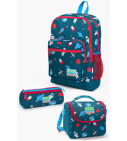 Coral High Kids Civit Kırmızı Uzay Desenli 3’lü Okul Çanta Seti SET0123116