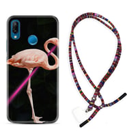 Huawei P20 Lite Mate 10 20 Lite Pro P40 Lite KılıfBoyun Asklı Rasta Silikon Line Filamingo 1776