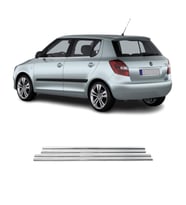 Skoda Fabia MK2 Krom Cam Çıtası 4 prç. 2008-2014 P.Çelik