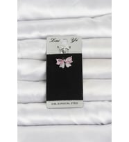 316L Cerrahi Çelik Pembe Fiyonk Model Göbek Piercing 5886 - SSSSSS5821-2112
