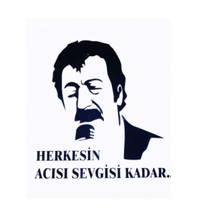 Herkesin Acısı Sevgisi Kadar Tasarım Oto Sticker 20*20 Cm