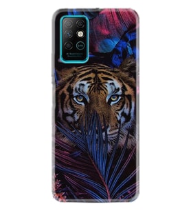 Infınıx Note 8 Uyumlu Desenli Silikon Kılıf Flowers Tiger 1319