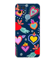 PrintiFy Oppo A15 ile Uyumlu Retro Color 3  Kamera Korumalı Şeffaf  Kılıf