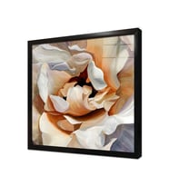 Tablosan Modern Çiçek Çerçeveli Cam Tablo