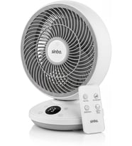 SF-7702 Sessiz Masaüstü Vantilatör Kumandalı 1.5 mt Kablolu Mini Fan Otomatik Salınımlı Aroma Hazneli (Beyaz Dijital)