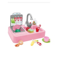 Kayyum Oyuncak Modern Mutfak Lavabo Oyuncağı Pembe Rengi Ult6552