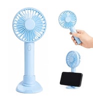 Powermaster PM-25082 3 Fonksiyonlu Telefon Tutuculu Taşınabilir El Ve Masaüstü Vantilatör