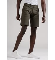 Beli Yarım Lastikli Paraşüt Kumaş Likralı Astarsız Cepli Slimfit Şort (Yeşil)