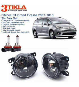 Citroen C4 Grand Picasso 2008 Sis Farı Set Oem: 8200074008