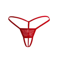 Fantazi İç Giyim Kadın  Mini Kırmızı Fantezi G String Külot İç Çamaşırı