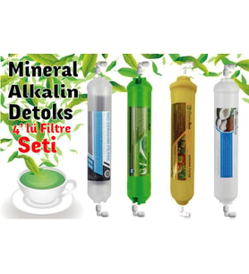 Sulook Mineral,alkalin Detoks 4'lü Filtre Seti