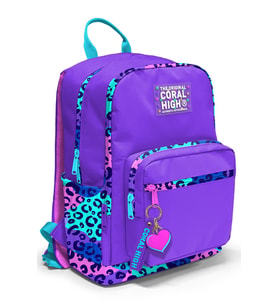 Coral High Mor Leopar Desenli Okul Sırt Çantası 23632