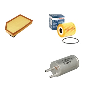 Bosch Filtre Bakım Seti Volvo S80 II 4.4 T Benzinli 315 Beygir 2009-2016 Hava + Yağ f. + Yakıt Filtre Bosch