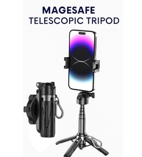 Taşınabilir Profesyonel Tripod, 360 Döner Başlık, Magsafe Uyumlu, Seyahat İçin