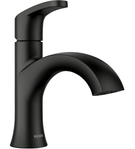 Moen 84346Bl Karis Tek Kolu Lavabo Bataryası, Siyah Mat