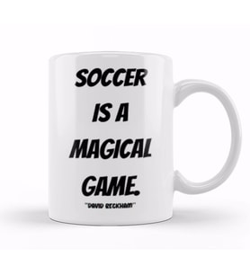David Beckham Quotes Gift  Vintage Retro Rainbow Style Kupa Bardak Porselen