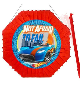 Pinyata HOT WHEELS sopalı 42 cm sopalı
