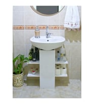 Teknor Banyo Dolabı, Düzenleyici Dolap, Lavabo Altı Kapama Kutusu, Beyaz.