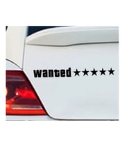 Wanted Araba Sticker Aranıyor Etiketi 28 Cm Modifiye Yapıştırma