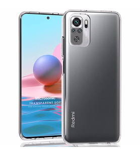Microsonic Xiaomi Redmi Note 10 Kılıf Transparent Soft Beyaz