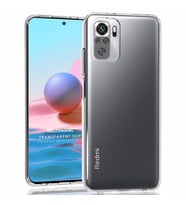 Microsonic Xiaomi Redmi Note 10 Kılıf Transparent Soft Beyaz