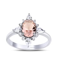 1.40 Karat Morganite Pırlanta Yüzük