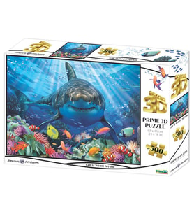 Prime 3D - Büyük Beyaz Köpekbalığı 500 Parça Yetişkin Puzzle 1036