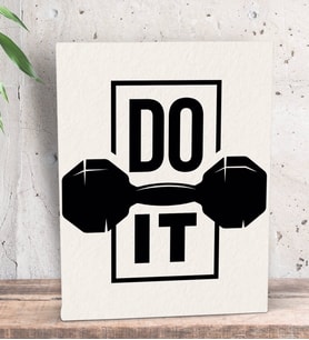 BK Gift Do It Tasarımlı Dekoratif Mini Kanvas Tablo 15x20cm-1