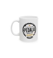 Pedala Terapi Temalı Porselen Kupa Bardak – Bisiklet Severlere Özel Eğlenceli Tasarım