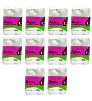 Naksan Arma Şeffaf Naylon 5 lik 30x52 Cm. Bakkaliye Poşeti Torbası - 1 Kg. - Ort. 85 Adet - 10 Paket (Beyaz)