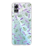 PrintiFy Vivo Y51 2020 ile Uyumlu 1mm Slim Fit Water Color 3 Baskılı Şeffaf  Kılıf