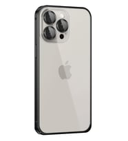 iPhone 15 Pro Metal Bumper Mat Kapak - Siyah