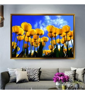 Altın Çerçeveli dekoratif tablo l421 (Gold)
