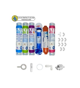 PWS Kapalı Kasa Su Arıtma Cihazlar Sertifikalı 6lı Orijinal Filmtec mebran tatlandırıcı+mineral set