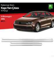 Volkswagen Jetta Uyumlu Krom Kapı Yan Çıtası 2011 Üzeri
