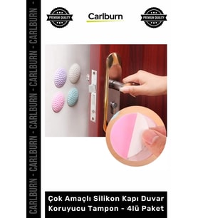 Özel Üretim Darbe Emici Beyaz Mobilya Çok Amaçlı Silikon Kapı Duvar Koruyucu Tampon 4lü Paket