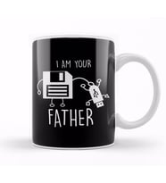 Cute & Funny USB Floppy Disk I Am Your Father Pun Kupa Bardak Porselen