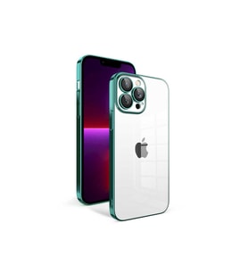 Apple iPhone 13 Pro Uyumlu Kılıf Kamera Korumalı Renkli Çerçeveli Zore Garaj Kapak
