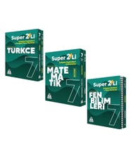 Örnek Akademi 7.Sınıf Süper İkili Türkçe Fen ve Matematik Seti 3 Kitap