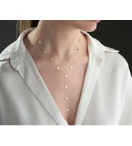 Kişiye Özel Tasarım Kalp Y Kolye 925K Gümüş (Gold)
