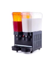 Samixir 40.SMB Klasik Twin Soğuk İçecek Dispenseri, 20+20 L, Fıskiyeli ve Karıştırıcılı, Siyah
