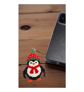 Miyuki Boncuk El Yapımı Penguen Telefon Çarmı - Charm