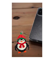 Miyuki Boncuk El Yapımı Penguen Telefon Çarmı - Charm (Çok Renkli)