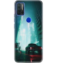 Reeder P13 Blue Max Pro Kılıf Silikon Desen Night Cars 1619